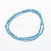 Electroplate Opaque Glass Beads Strands EGLA-J144-PL-B05-2