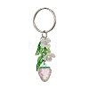 Fruits & Leaf Acrylic Pendant Keychain KEYC-JKC00680-05-1