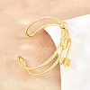 Brass Knot Open Cuff Bangles for Women KK-CBA5A76-03G-2