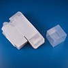 Transparent Plastic PET Box Gift Packaging CON-WH0052-6x6cm-4