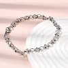 304 Stainless Steel Link Chain Bracelet & Necklace Jewelry Sets SJEW-L199-12P-3