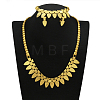 Alloy Chain Necklaces & Stud Earrings & Bracelets Sets FS-WG5EDEB-01-1