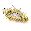 Rectangle Alloy Rhinestone Brooches for Backpack Clothes LS-JEWB-P042-06AG-2