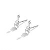 Anti-Tarnish Rhodium Plated Sterling Silver Stud Earrings EJEW-BB67164-P-5