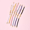 6Pcs 6 Colors Nylon Cords Bracelet Makings Fit for Connector Charms AJEW-FS0001-38-7