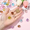 40Pcs 8 Colors Transparent Handmade Lampwork Beads LAMP-YW0004-37-3
