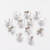 Brass Crimp Beads Covers LS-X-KK-G016-S-NF-1