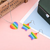 Yilisi 12Pcs 2 Style Plastic Stripe Pendants KY-YS0001-03-18