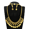 Alloy Chain Necklaces & Stud Earrings & Bracelets Sets FS-WG5EDEB-03-1