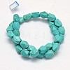 Synthetic Turquoise Cuboid Bead Strands G-M150-23-2