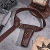Men's PU Leather Belt Sword Dagger Frog Case DIY-WH0430-219B-5