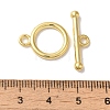 Rack Plating Brass Toggle Clasps KK-A225-06G-3
