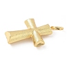 Cross Brass Big Pendants KK-M327-07D-G-2