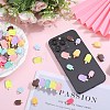 SUNNYCLUE 84Pcs 14 Styles Opaque Resin Imitation Food Cabochons RESI-SC0002-76-4