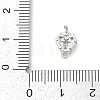 Brass Micro Pave Clear Cubic Zirconia Connector Charms KK-Z094-08P-01-3