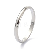 Non-Tarnish 2mm Polished Plain Dome Finger Ring for Girl Women RJEW-C012-05G-P-3