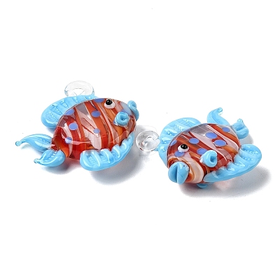 Handmade Lampwork Pendants LAMP-B035-01A-03-1