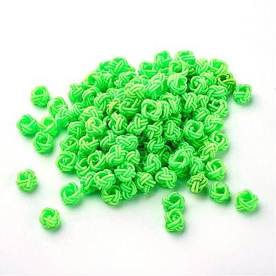 Polyester Weave Beads WOVE-N002-M-1