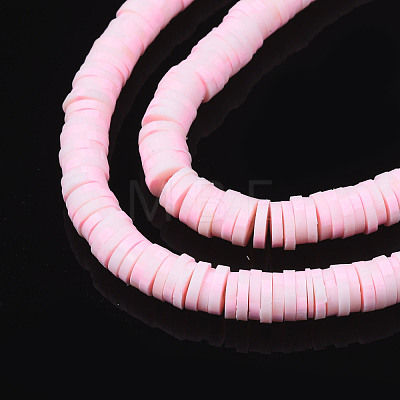 Handmade Polymer Clay Beads Strands CLAY-R089-6mm-171-1
