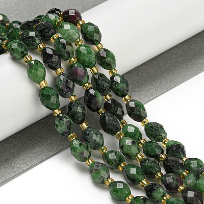 Natural Ruby in Zoisite Beads Strands G-N342-41-1