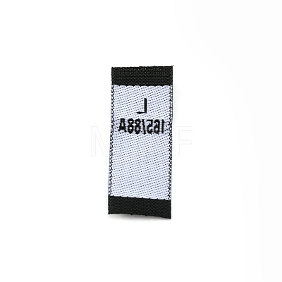 Polyester Clothing Size Labels(L) FIND-WH0003-76E-1