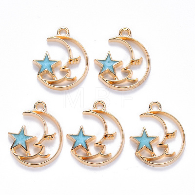 Alloy Enamel Pendants ENAM-S121-062C-1