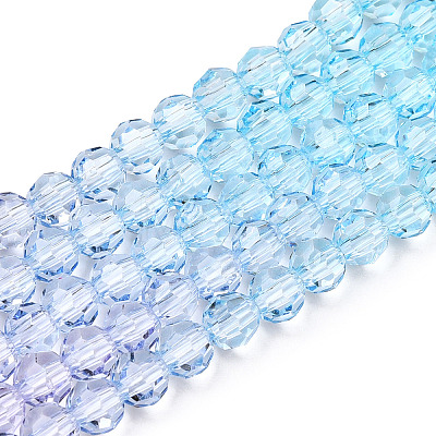 Transparent Glass Beads Strands GLAA-E036-07Q-1