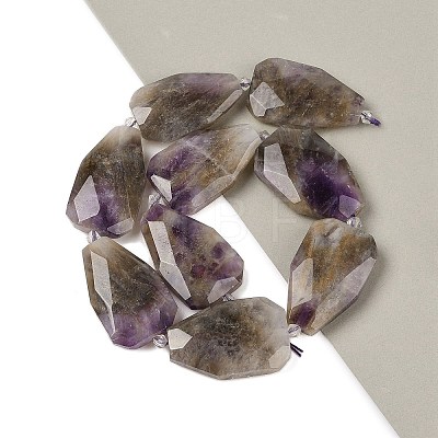 Natural Amethyst Beads Strands G-P548-B08-01-1