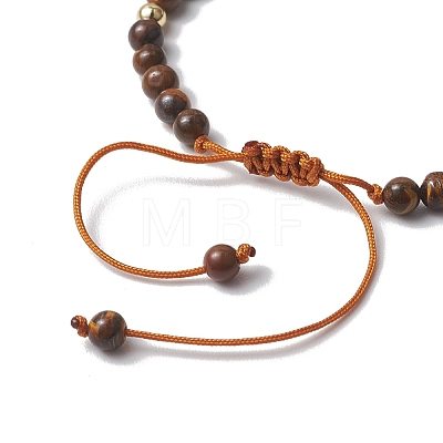 Natural Gemstone Beads Braided Bead Bracelets for Women BJEW-JB13221-1