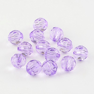 Transparent Acrylic Beads PL505Y-15-1