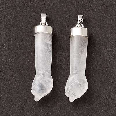 Natural Quartz Crystal Pendants G-K322-01B-1