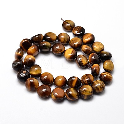 Natural Tiger Eye Nuggets Beads Strands G-J336-03-1