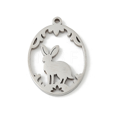 304 Stainless Steel Pendants STAS-Q354-02A-P-1