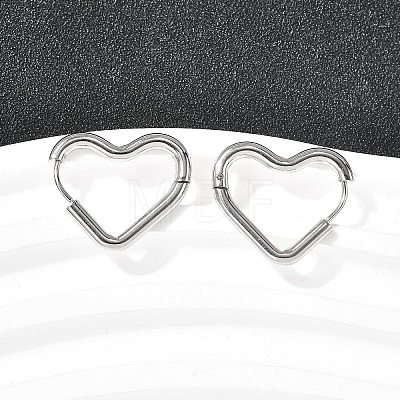 201 Stainless Steel Hoop Earrings EJEW-Z137-02P-02-1