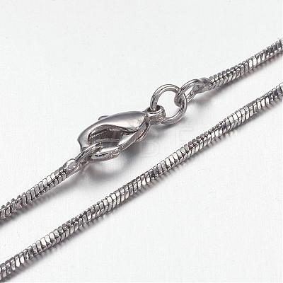 Brass Chain Necklaces MAK-F013-08P-1