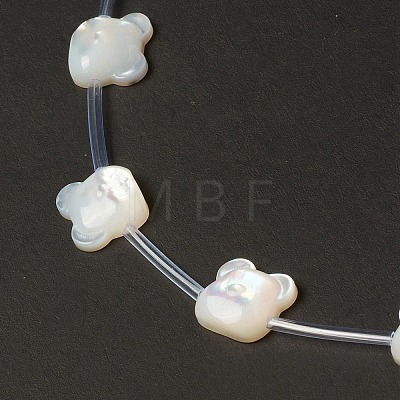 Natural White Shell Mother of Pearl Shell Beads BSHE-B005-08-1