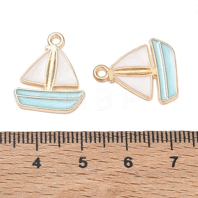 Alloy Enamel Pendants AL-CBAE435-15G-03-1