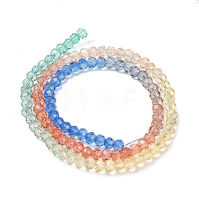 Transparent Painted Glass Beads Strands DGLA-A034-T4mm-A02-1