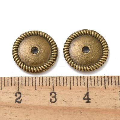 Tibetan Style Alloy Bead Caps TIBE-P003-82AB-1