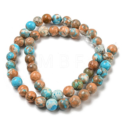 Synthetic Imperial Jasper Beads Strands G-N342-25C-1-1