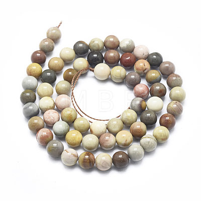 Natura Ocean Jasper Beads Strands G-D0001-07-6mm-1