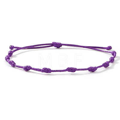 Adjustable Polyester Cord Braided Bracelets for Friendship Couple UP1845-8-1