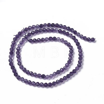 Natural Amethyst Beads Strands X-G-F596-13-4mm-1