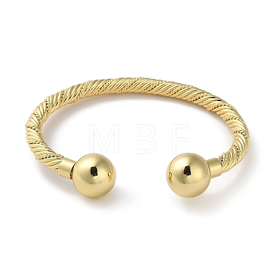 Rack Plating Brass Cuff Bangles BJEW-H326-03G-1