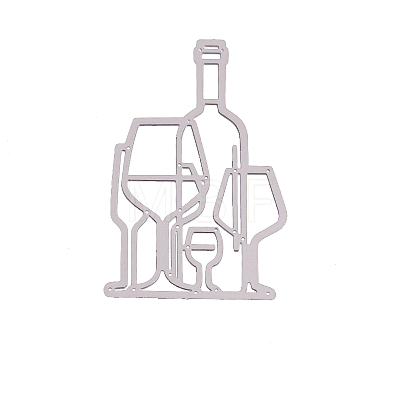 Wine Glass Frame Carbon Steel Cutting Dies Stencils DIY-F028-76-1