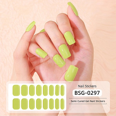 Nail Art Full Cover Nail Stickers MRMJ-YWC0001-BSG-0297-1