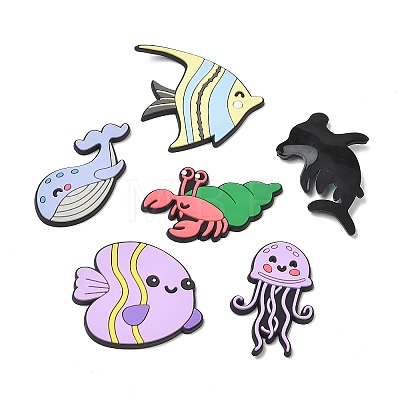 Ocean Theme PVC Plastic Cabochons PL-CBAEA65-05-1