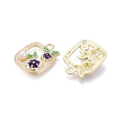 Alloy Enamel Pendants ENAM-N069-13KCG-1