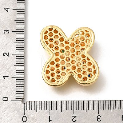 Brass Cubic Zirconia Pendants KK-M295-13G-X-1