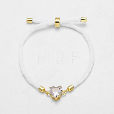 Adjustable Cotton Cord Slider Bracelets WGB6805-01-1